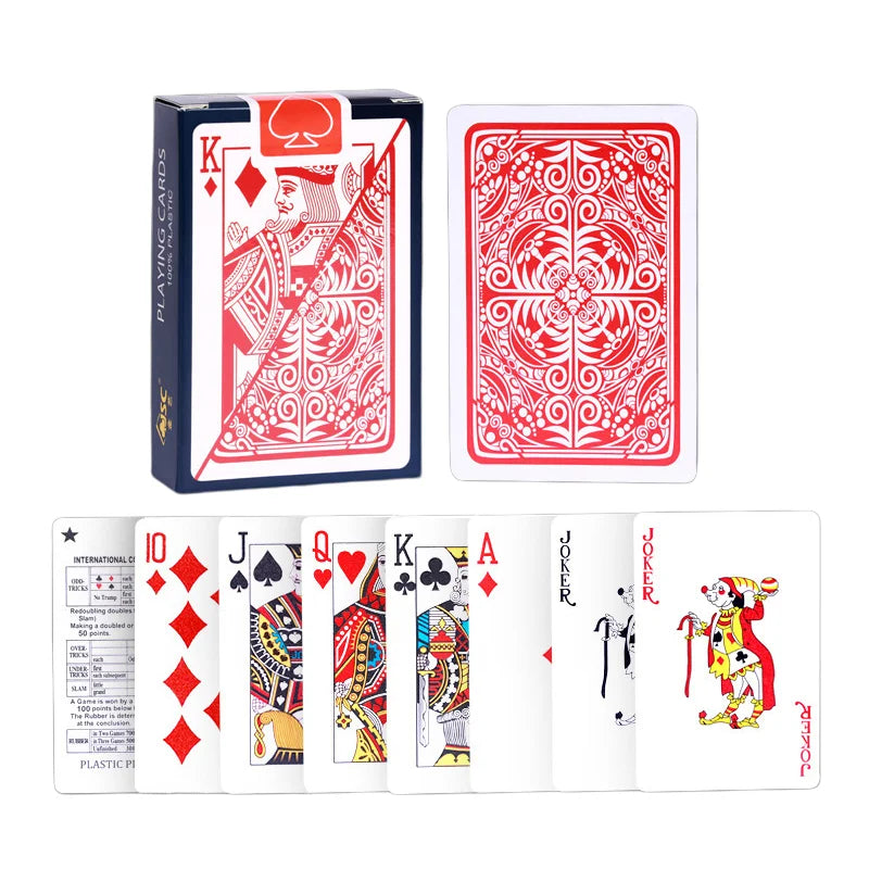 Plastic Playing Cards 5.8CMX8.8CM Waterproof Folding Repair Gram PVC Washable Adult Soha Bridge Entertainment