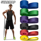 1/5Pcs Tpe Elastic Band Resistance Strength Training Sports Fitness Latex Pull-Up Ension Thick Circle Yoga Multi-Functional Hip