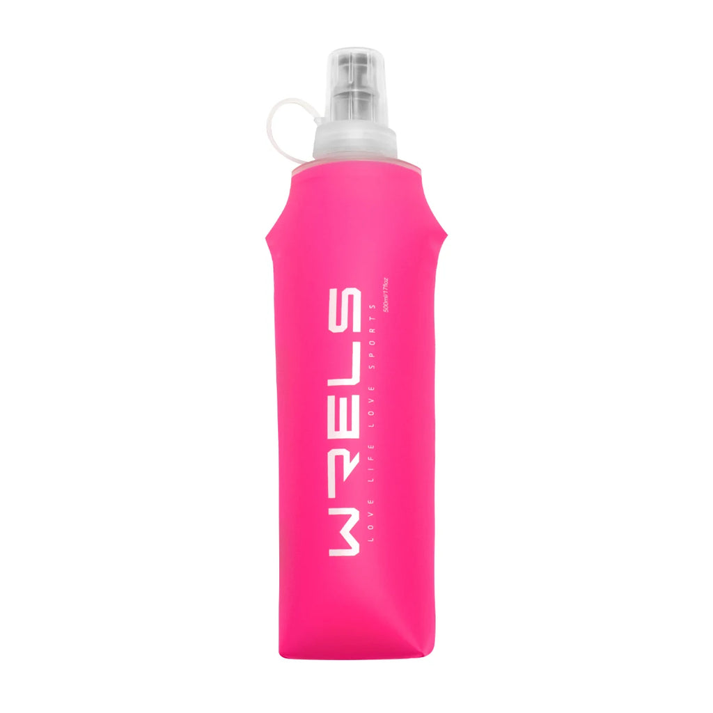 WRELS Camping Soft Water Bottle Drinking Sport Folding Bag Flask Outdoor Running Hydration Pack Waist Bicycle BPA Free