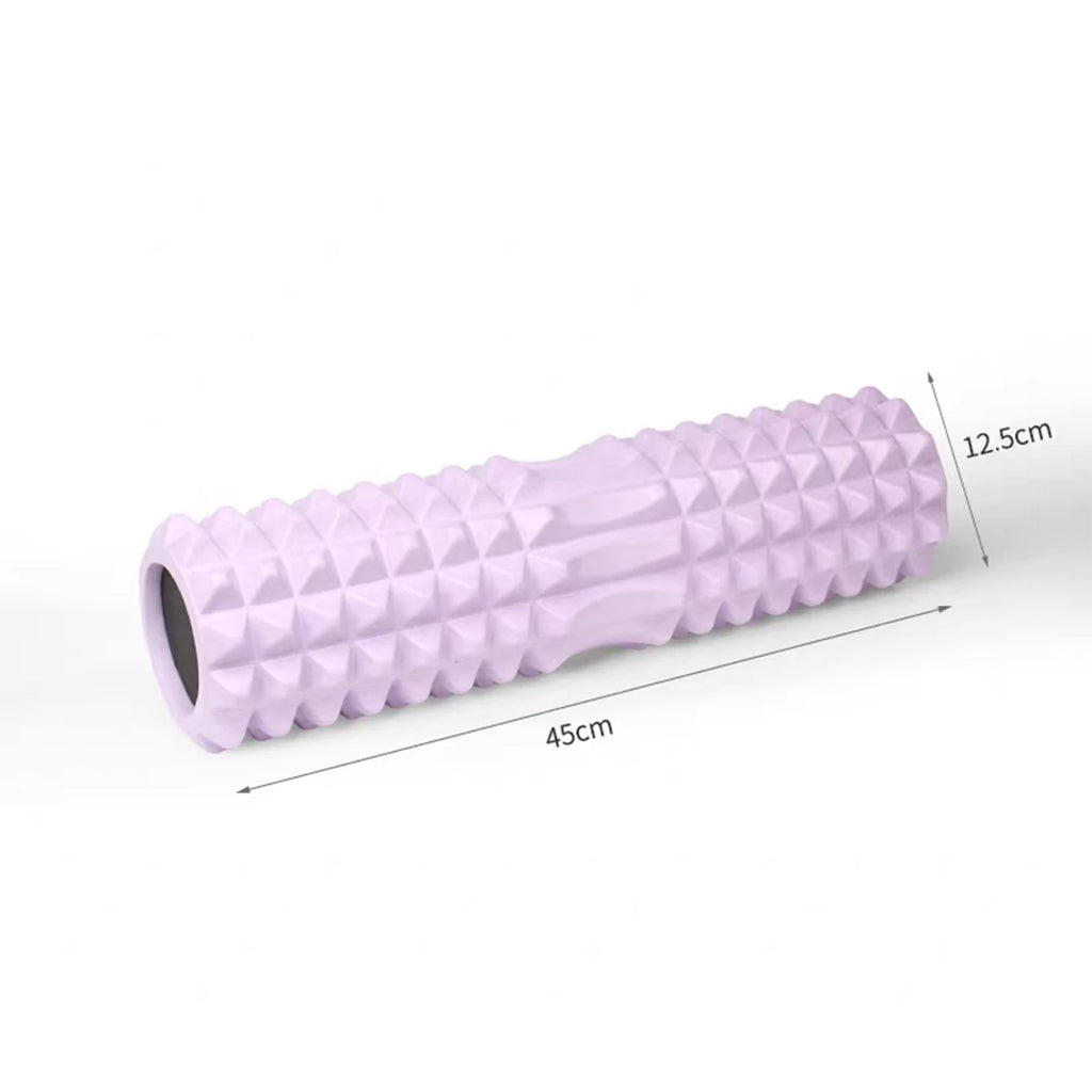 45cm Yoga Foam Roller Muscle Massage Block Pilates Tools Yoga Column Fitness Foam Roller Set Gym Yoga Brick Exercise Equipment