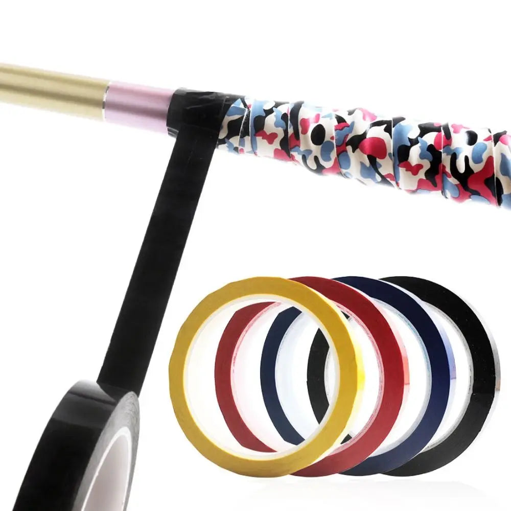 PVC Multicolor Sweat Band Sealing Tape Badminton Racket Overgrip End Sticker Anti-slip Sweatband Fixing Stripe Sport Accessories