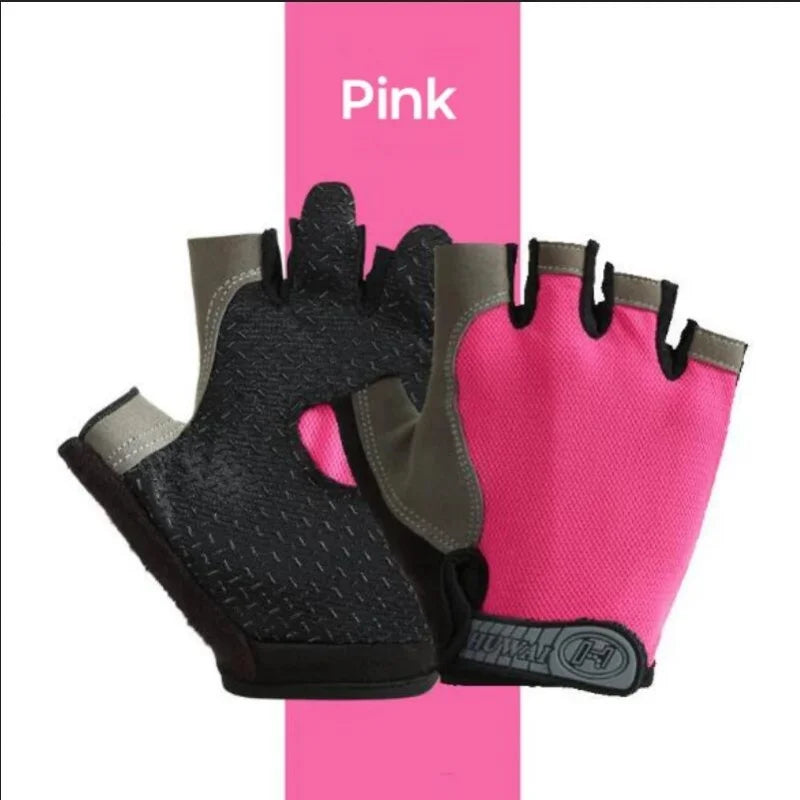 Gym Gloves Fingerless Gloves Anti-Slip Shock-Absorbing Breathable Gloves Sports Gloves for Training Lifting Weight Cycling
