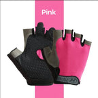 Gym Gloves Fingerless Gloves Anti-Slip Shock-Absorbing Breathable Gloves Sports Gloves for Training Lifting Weight Cycling