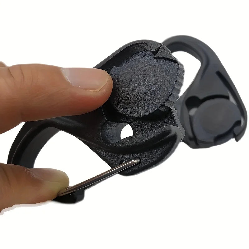 8-Piece Outdoor Automatic Tensioning Rope Clip, Adjustable Hook, Tent Fixing and Tightening Device Without Knotting Clips
