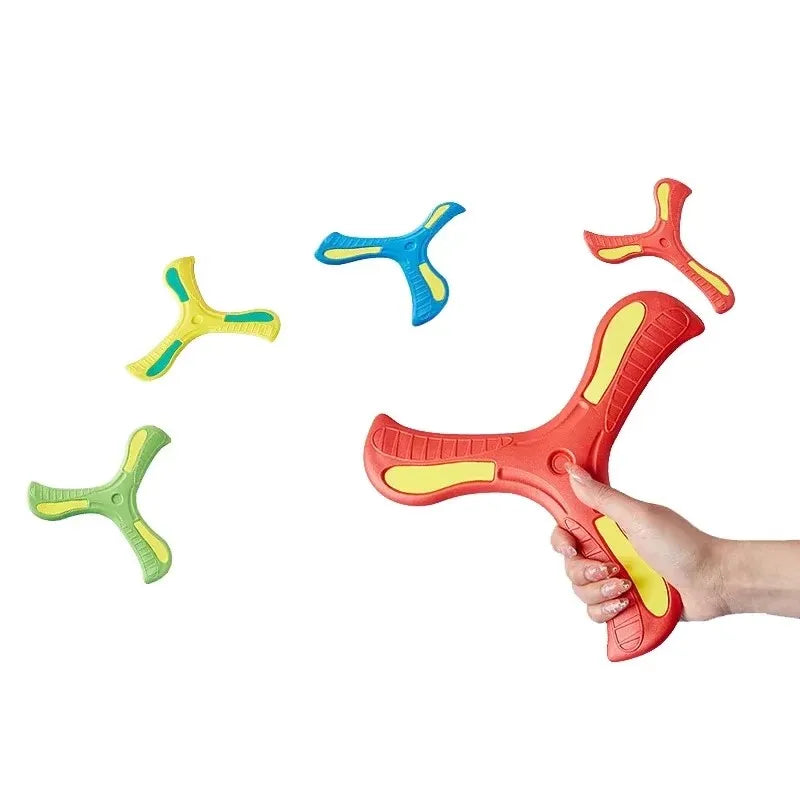 Soft Boomerang Toy Three-Leaf Cross Outdoor Flying Disc Interactive Sports Game for Decompression Gift