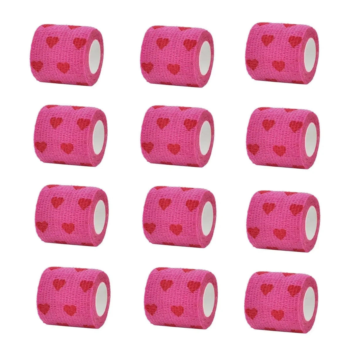 12/24pcs Elastic Self-Adhesive Athletic Tape Bandage Non-Woven Universal Fit for Sports Foot Support Joint Protection