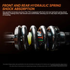 JOYOR T10 Flagship Electric Scooter 1000W Dual Motors 3600W Peak 37MPH 60V18Ah Battery 45 Miles Dual-Arm Suspension Dual Hydraulic Disc Brakes Anti-skid 10Inch OffRoad Tires High Speed Stability Aluminum Alloy Frame Foldable