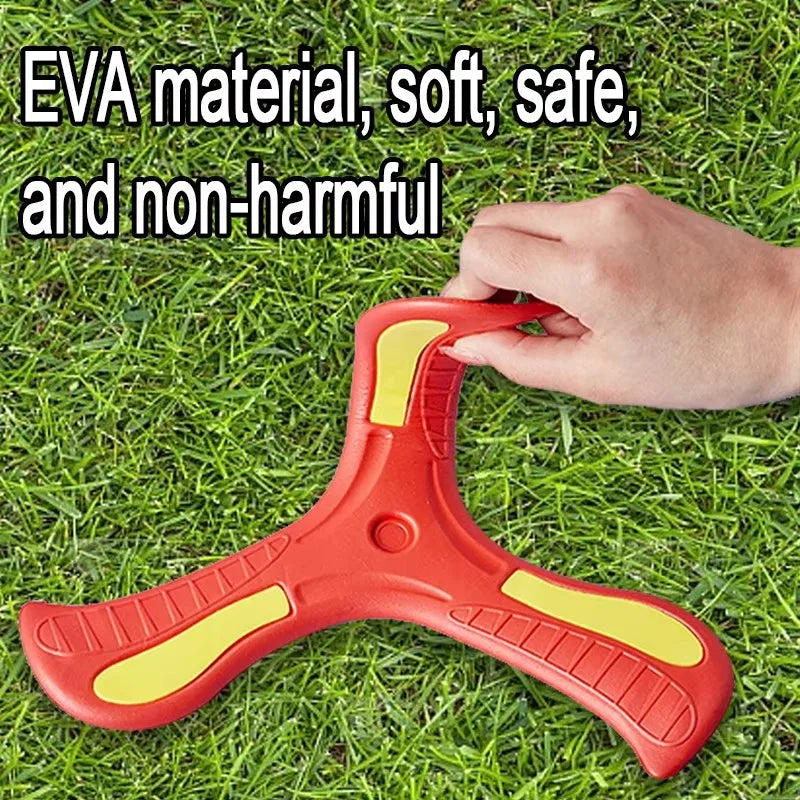 Soft Boomerang Toy Three-Leaf Cross Outdoor Flying Disc Interactive Sports Game for Decompression Gift