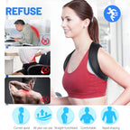 1PCS Updated Posture Corrector For Men Women-Adjustable Upper Back Brace For Clavicle Support & Providing Pain For Back,Shoulder