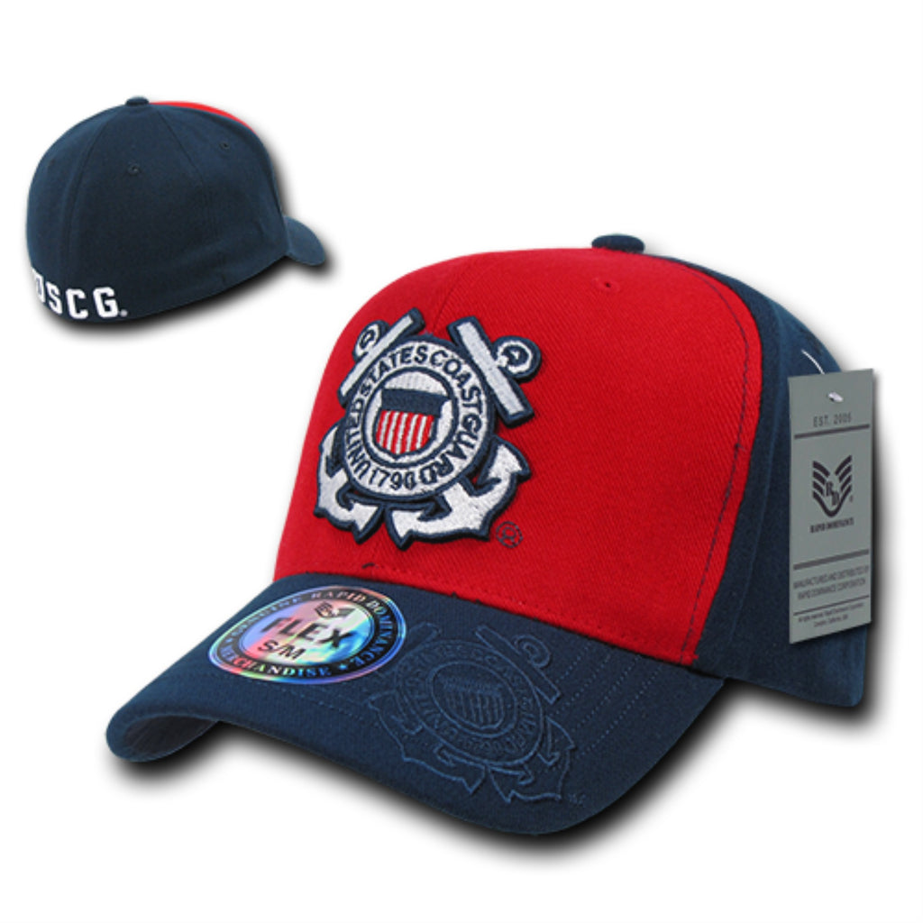 Flex Military Caps, Coastguard, Red, S_M
