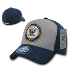 Flex Military Caps, Navy, Grey, L_Xl