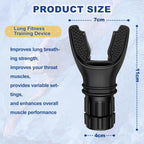 Breathing Trainer Lung Flexer Durable Fitness Exerciser Increases Lung Capacity Breath Adjustable Levels Respiratory Deep Breath