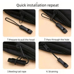 5Pcs Portable Emergency Survival Whistles With Braided Lanyard Outdoor Camping Hiking Safety Signal Whistle Multi Color