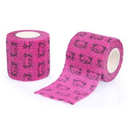 12/24pcs Elastic Self-Adhesive Athletic Tape Bandage Non-Woven Universal Fit for Sports Foot Support Joint Protection