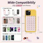 2pcs Double-Sided Silicone Suction Cup Phone Stand for Iphone  Android  Adjustable Angle for Makeup Fitness Yoga Binge-Watching
