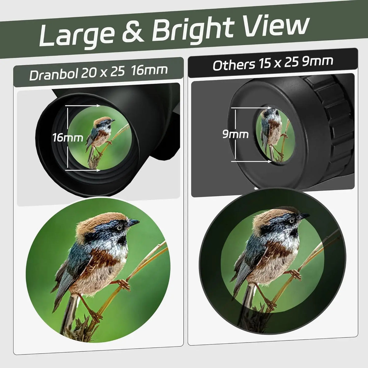 20X25 Binoculars Professional HD Pocket Waterproof Camping Observation Telescope Portable Optical Telescope Outdoor for Hunting