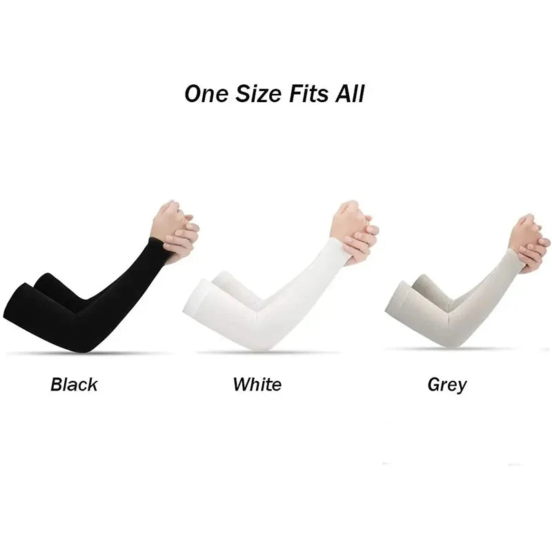 Unisex Arm Guards Sleeve Warmers UV Sun Protection Sports Support Sleeves Hand Cover for Running Fishing Cycling