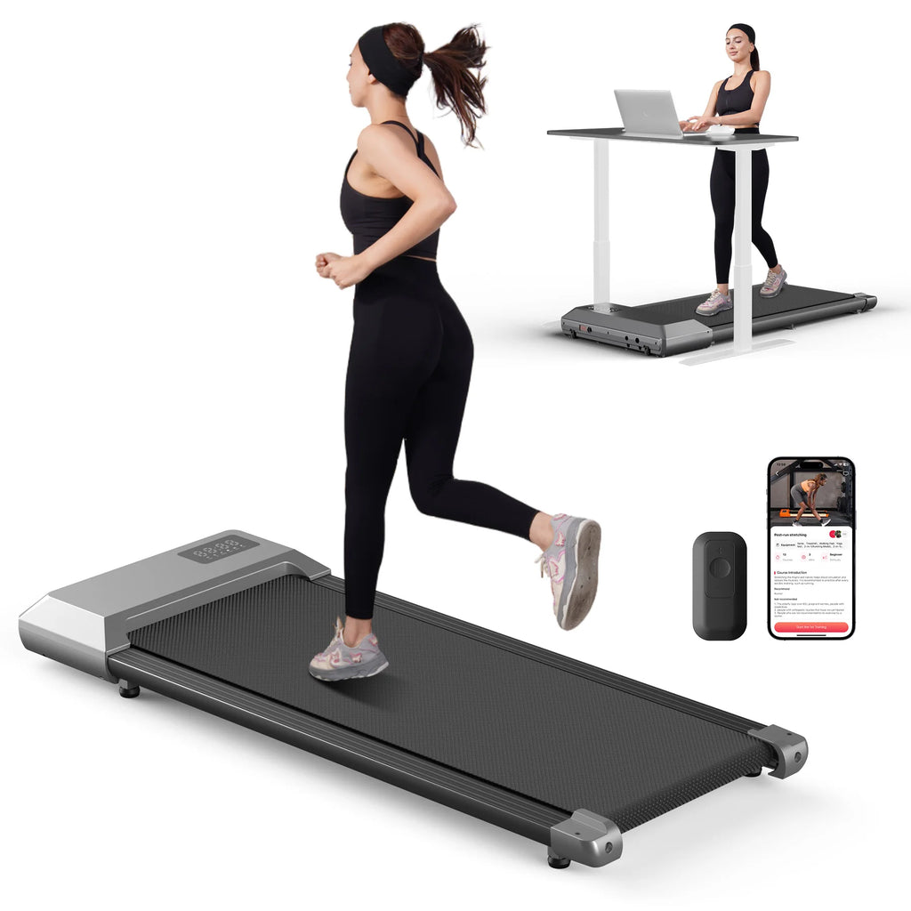 300lbs Treadmill for Home 2.5HP Treadmills Walking Pad LCD Digital Data Display 2in1 Walking Running Fitness Exercise Machine