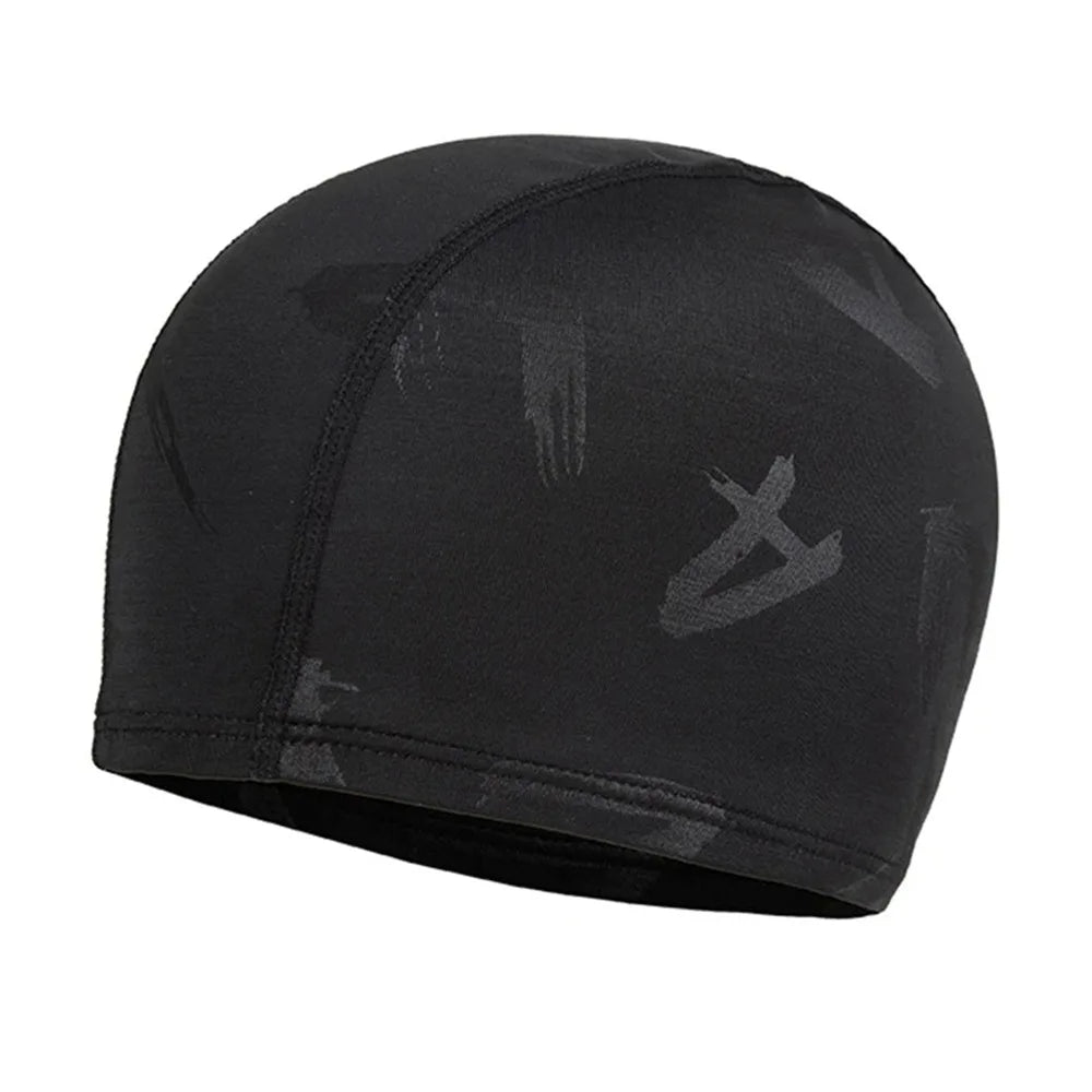 Comfortable Nylon Adult Swimming Caps High Elastic Breathable Swim Cap Black Ear Protection Male Swimming Hat Men Women