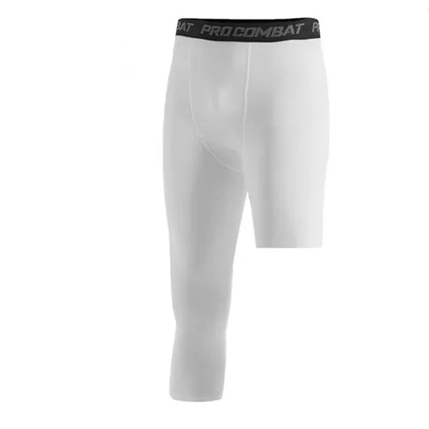 2026 Compression Pant Men Training Gym Leggings with Pockets Running Tights Fitness Basketball Jogging Workout Trouser Polyester