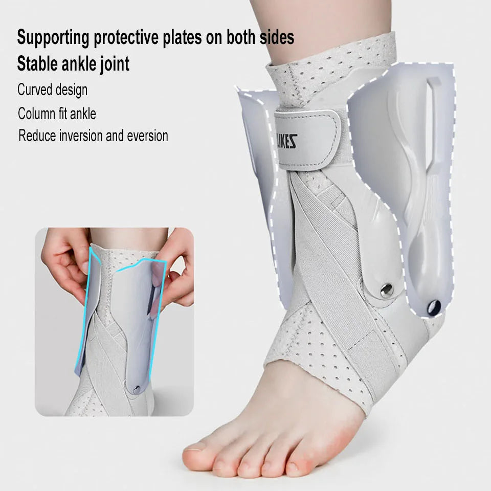 AOLIKES 1PCS Sports Ankle Brace Compression Sleeve for Ankle Sprains, Ankle Support Plantar Fasciitis Socks for Basketball