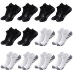 6/24Pairs Ankle Athletic Running Socks Cushioned Breathable Low Cut Sports Tab Socks For Men And Women