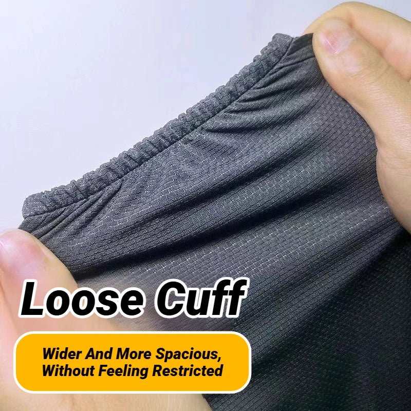1Pair Mens Ice Arm Sleeves Sunscreen Elastic Driving Gloves Outdoor Uv Protection Cover Lightweight Cool Muff Cooling Breathable