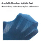 5Pairs High Quality Men Ankle Socks Breathable Cotton Sports Mesh Casual Athletic Summer Thin Cut Short Low-Cut Crew Soft Sock