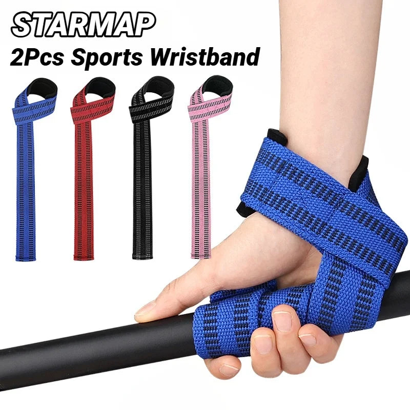 2Pcs Sports Booster Belt Grip Fitness Pull-Up Bars Pull-Ups Silicone Non-Slip Wear-Resistant Deadlift Strap Gym Dumbbell Workout