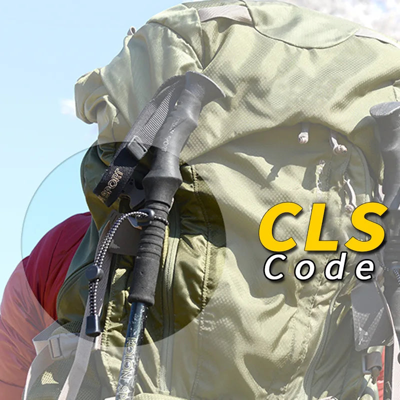 2pcs Backpack Walking Stick Holder Trekking Hiking Pole Fixing Tie Cord Rope Outdoor Sports Small Tools for Camping Mountain