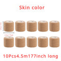 10 Rolls Athletic Wrap Tape Self Adhesive Elastic Bandage Elastoplast Sports Protector Knee Finger Shoulder Tattoo Accessories