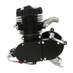 2 Stroke Engine Bicycle Motor Kit 80CC Black Single Cylinder 1.65HP 1.85kW 5500RPM Gas Powered Engine for Bike Motorized Conversion Powerful Fast Riding Save Time Effort Scooter Accessories