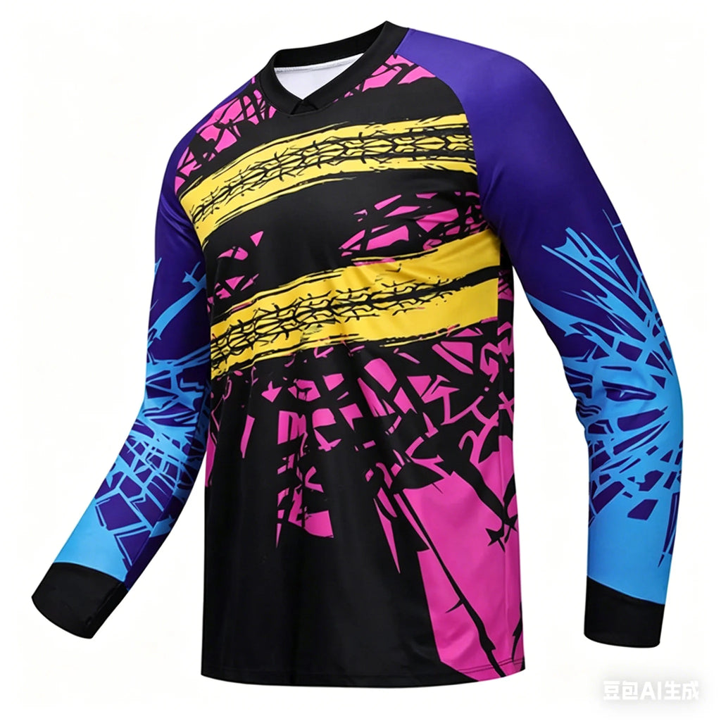 Men Breathable off Road Mountain Motocross Enduro Mtb Bike Jersey Cycling Top Riding Quick Dry Athletic Wear Cycling Top