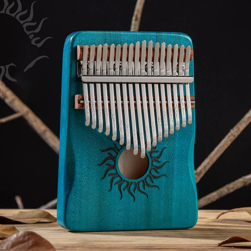 Hluru 17 21 Keys Kalimba Finger Piano Kalimba Thumb Piano Keyboard Musical Instrument Mbira for Beginner Music Lover Gifts