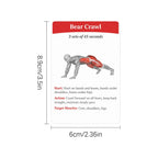 36pcs Fitness Cards Comprehensive Guide To Core Strength  Aerobic Training Exercises Guide Fitness Equipment Cards for Home Gym