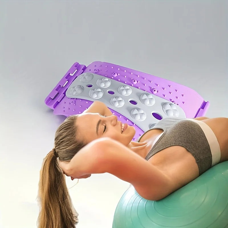 Plum Blossom Top Waist Plate Lumbar Traction Device Lumbar Soothing Stretching Device Straight Back Correction Exercise Back Str