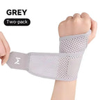 1/2PCS Breathable Mesh Wrist Support Wrap, Compression Wrist Sleeve for Sprain Joint Pain Relief, Sports Injury Protection Brace