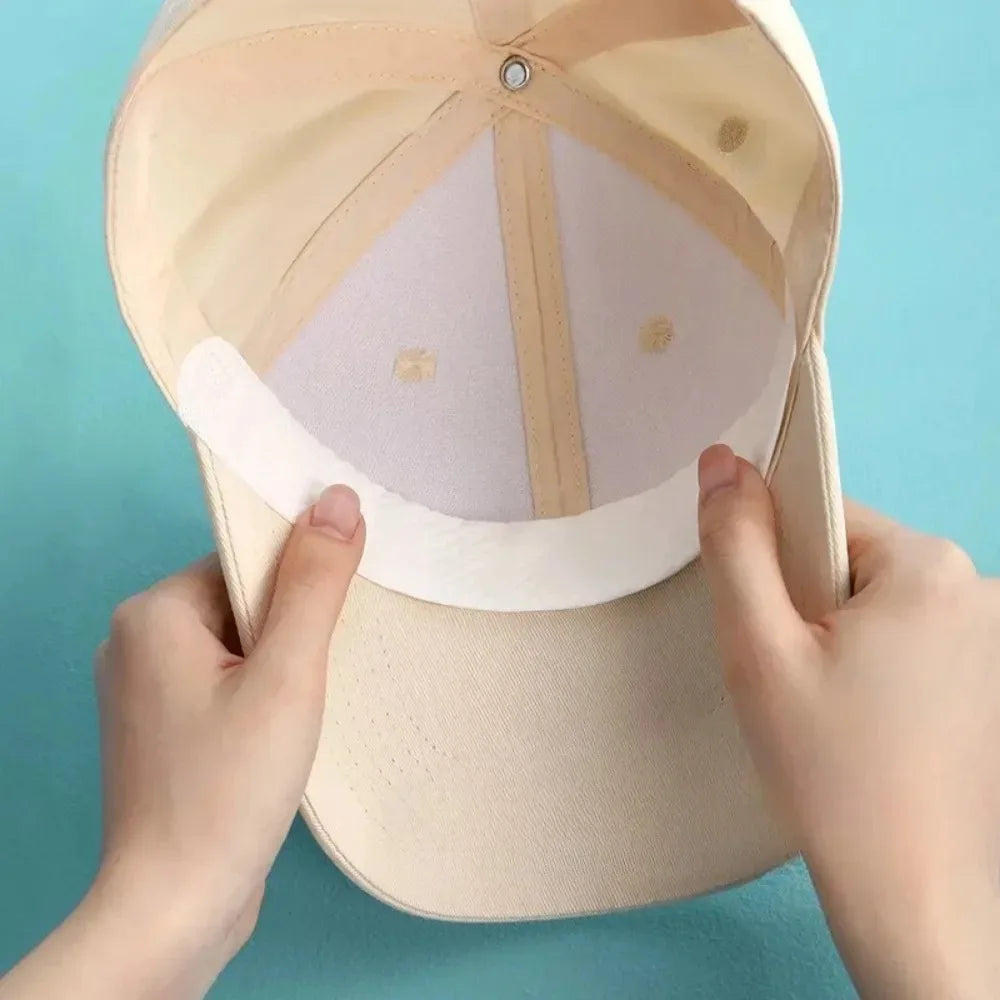 Disposable Hat Sweat Pad Adjustable Absorbent Hat Liner for Baseball Caps and Shirts Cotton Collar Protector Hiking Accessories