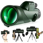 80x100 HD Zoom Portable Telescope Long Distance 5000M Folding Mini Powerful for Hunting Sports Outdoor Camping Travel