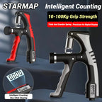 10-100KG Electronic Smart Counting Hand Grip Adjustment Exercise Power Strengthening Pliers Spring Finger Pinch Wrist Training