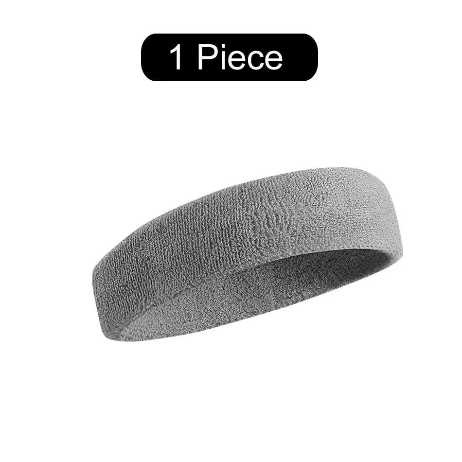 WOSWEIR-Cotton Athletic Headband Elastic Sweatbands Basketball Sports Women Men Gym Fitness Sweat Hair Band Volleyball Tennis
