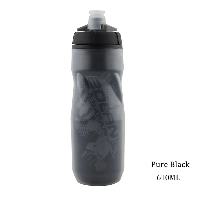 Bolany Bike Water Bottle 600ml Mountain Cycling Water Bottle PP5 Heat-And Ice-protected Bottle Outdoor Sports Cup