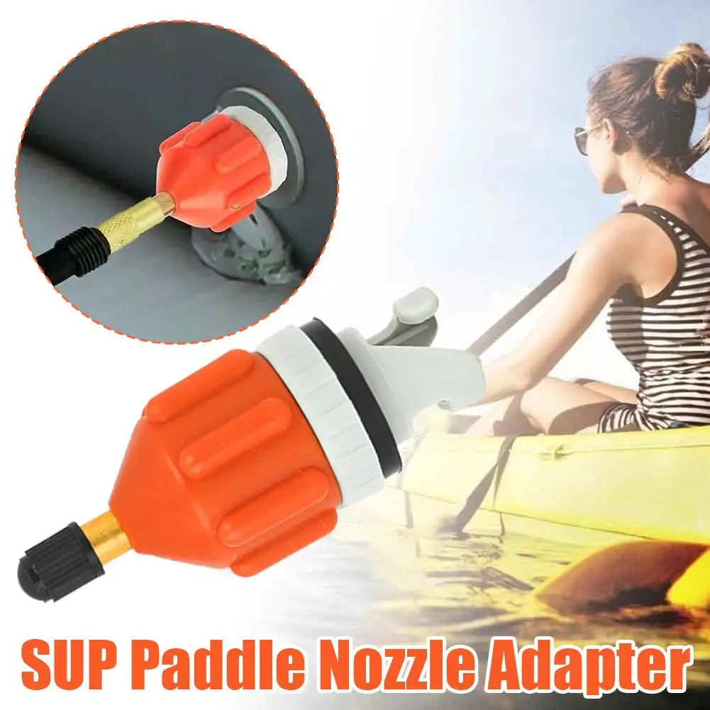 SUP Paddle Board Pump Adapter Inflatable Boat Air Valve Converter Universal Nozzle Connector for Kayak & Raft