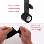 Black Colorful Self Adhesive Elastic Bandage 4.8m Sports Wrap Tape For Knee Support Pads Finger Ankle Palm Wrist Pet Tattoo