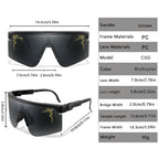 Men's Fashion Large Frame Cycling Sunglasses Fashionable Goggles with Random Dot Decoration for Outdoor Sports Hiking Fishing