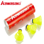Kawasaki Nylon Ball N350 for Training 6 Pcs Badminton Plastic  Shuttlecock Birdies for Outdoor Training Use Durable Medium Speed