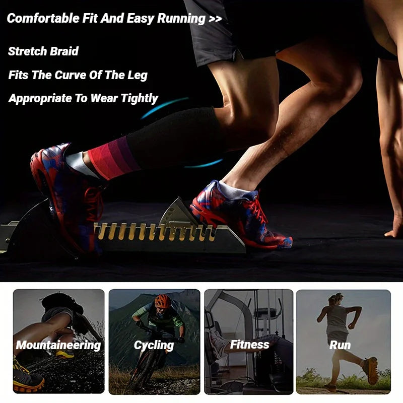 Calf Compression Sleeves Compression Sports Socks Long Pressure Stockings Leg Compression Sleeve Calf Support Assists Leggings