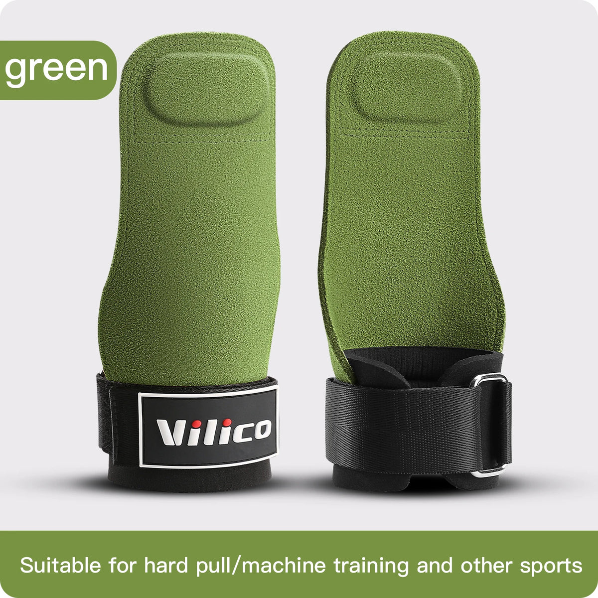 2Pcs Gym Gloves Fitness Hand Palm Protection Equipment Anti Slip Wear-resistant Wrist Protection Hard Pull Grip Strength Gloves