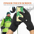 SAVIOR HEAT Heated Mittens Waterproof Electric Heated Skiing Gloves For Men Women Thermal Gloves With Rechargeable Battery Warm