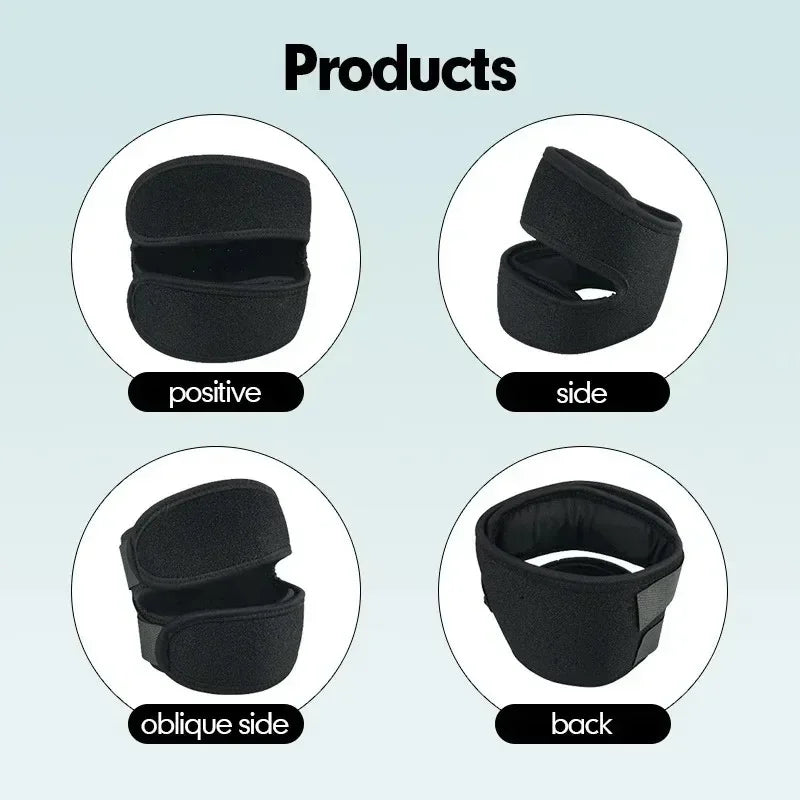 1PC Pressurized Knee Wrap Sleeve Support Bandage Pad Elastic Braces Knee Hole Kneepad Safety Basketball Tennis Cycling Knee Pads